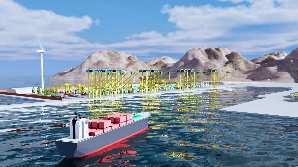 Optimizing Port Logistics Through Sustainable Digital Twins